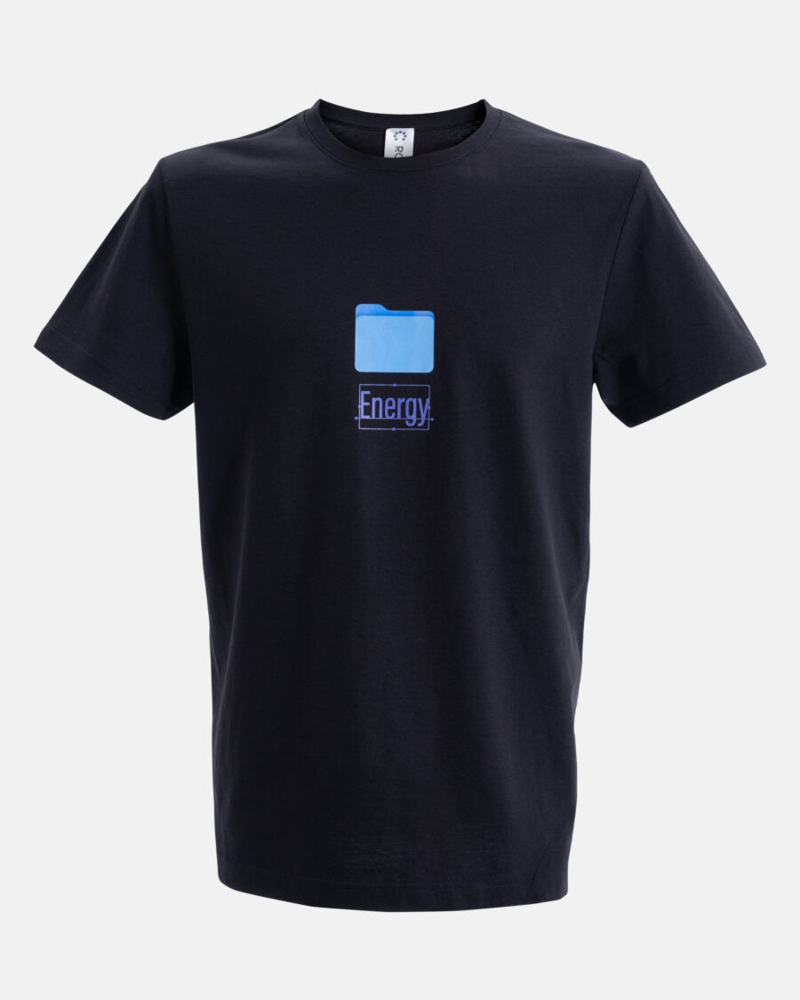 Tricou Energy Folder — Negru