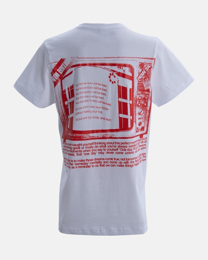 Tricou Energy Story — Alb