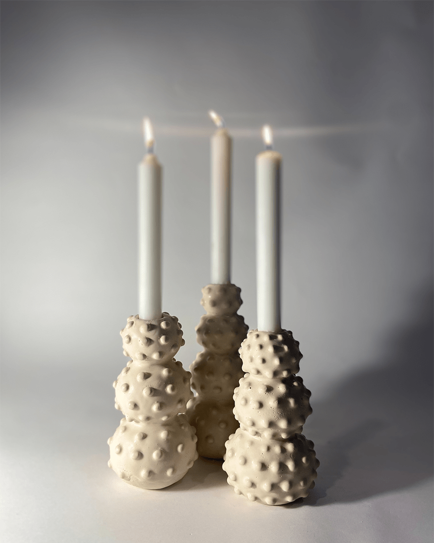 CORAL CANDLESTICK 3